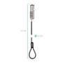 Tooq Cable de Seguridad Tipo NANO con Combinación, 1,5m, Gris Oscuro